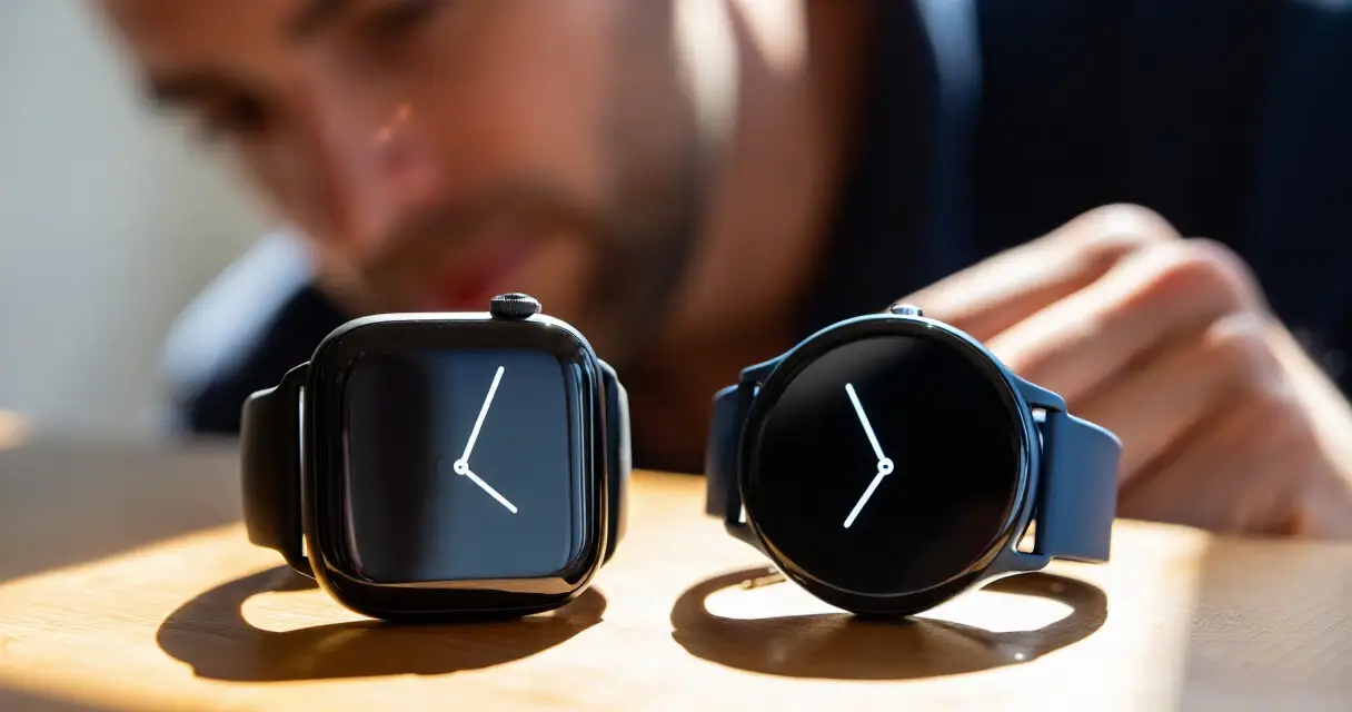 Samsung Galaxy Watch Ultra ja Garmin Venu 3 vertailussa miehen ranteessa